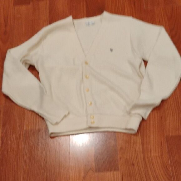 Women's Cream Cardigan Sweater - Picture 1 of 6